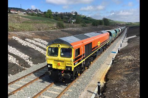 Network Rail has constructed 430 m of sidings at Buxton.
